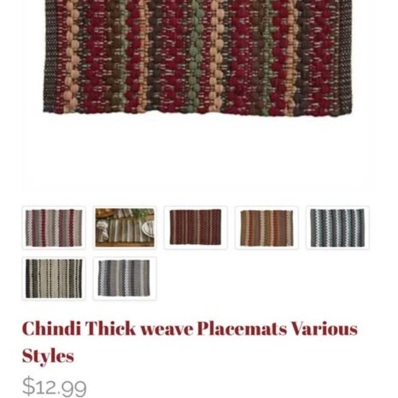 Set of 6 Place Matts with Runner from Hens Tooth~ - Picture 9 of 9